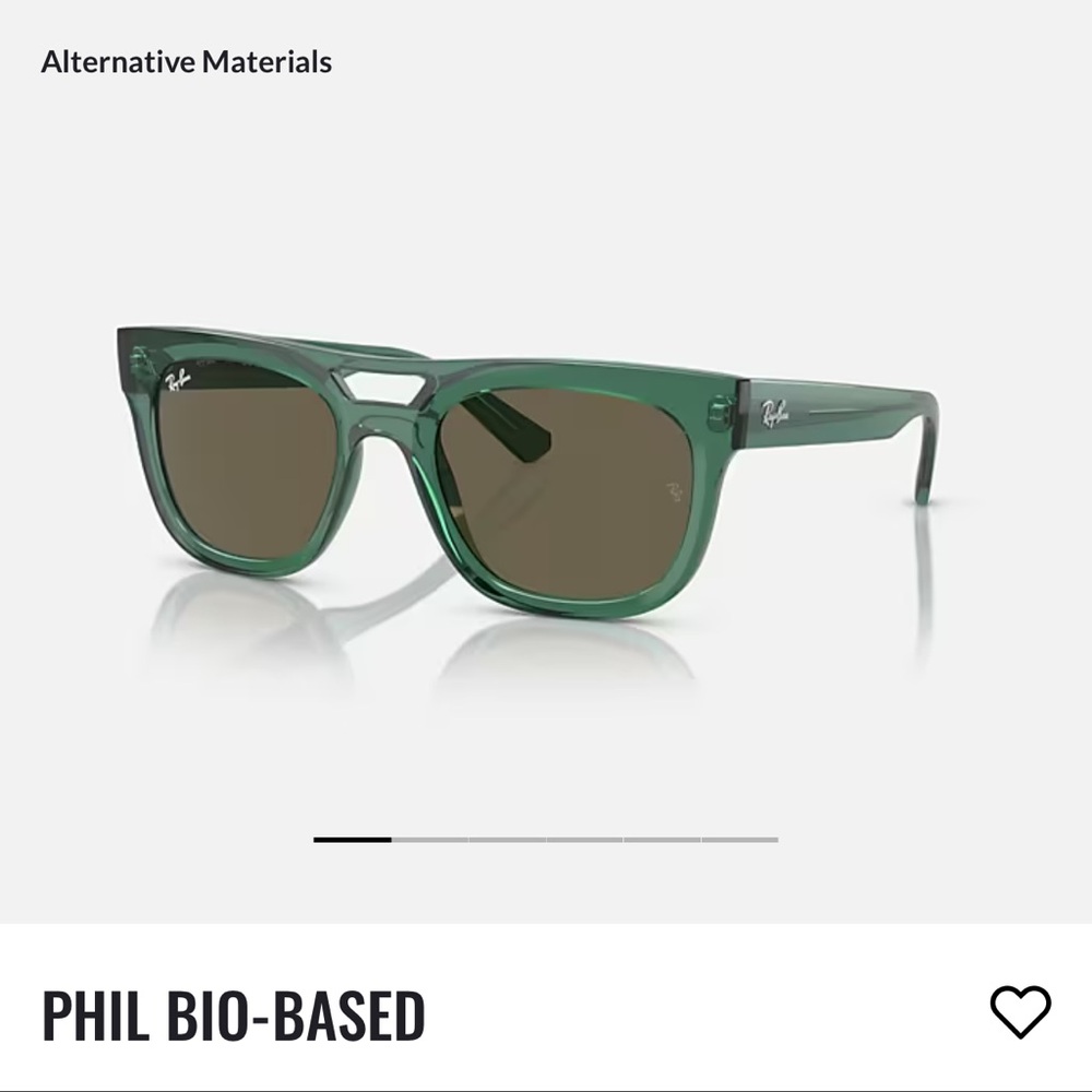Ray-Ban Phil Bio-Based Green Sunglasses